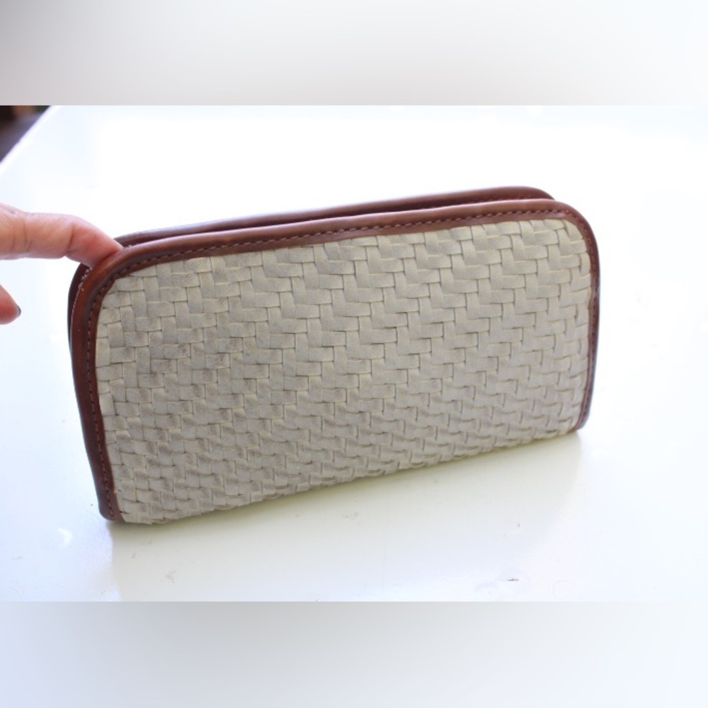 Altar'd State Brown  Woven Wallet /Clutch Ziparound Wristlet